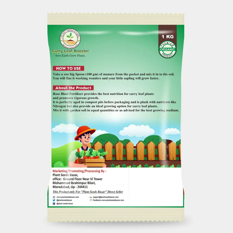 Curry Leaf Booster - 1kg Organic Curry Leaf Fertilizer For Curry Plant