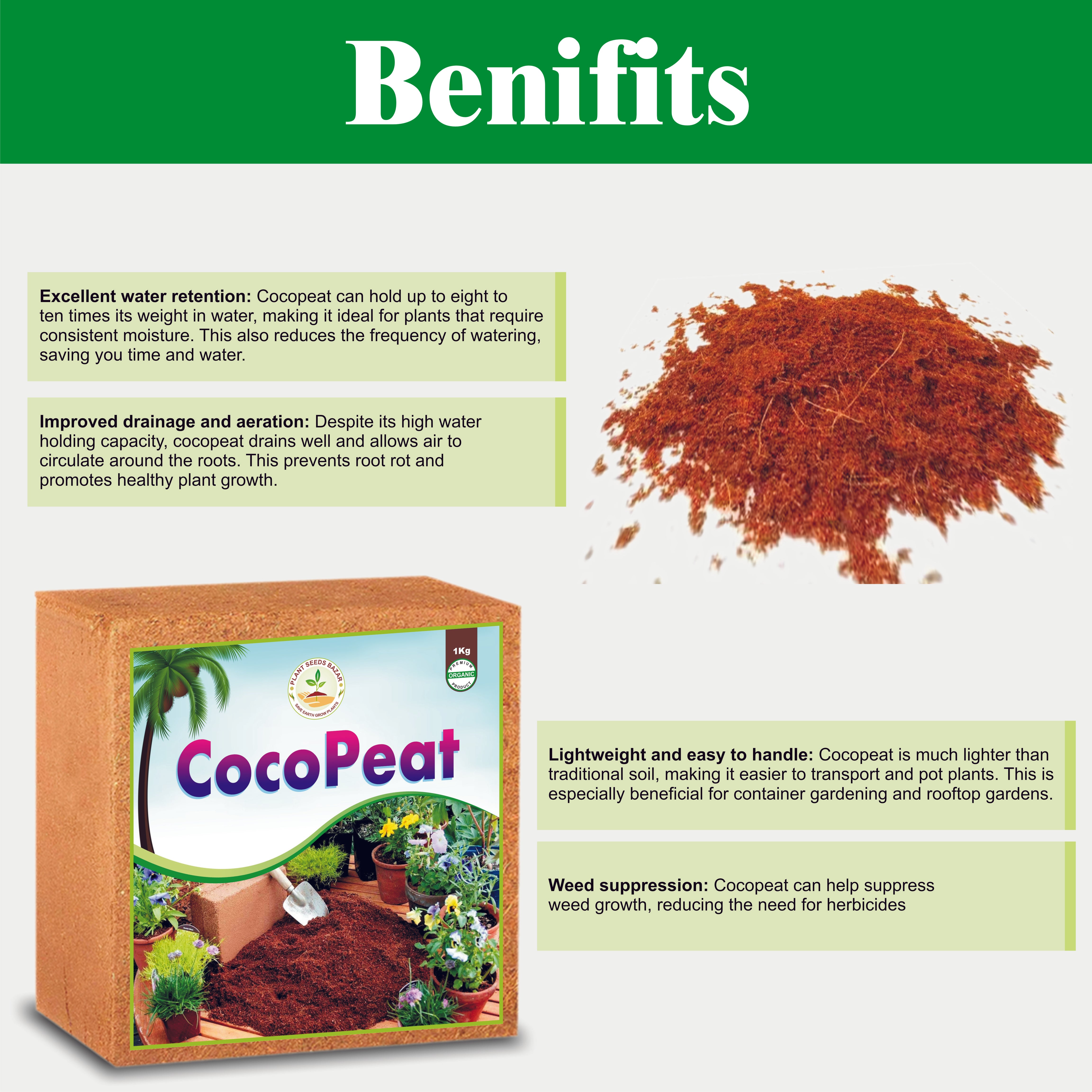 Cocopeat Block for Home Garden