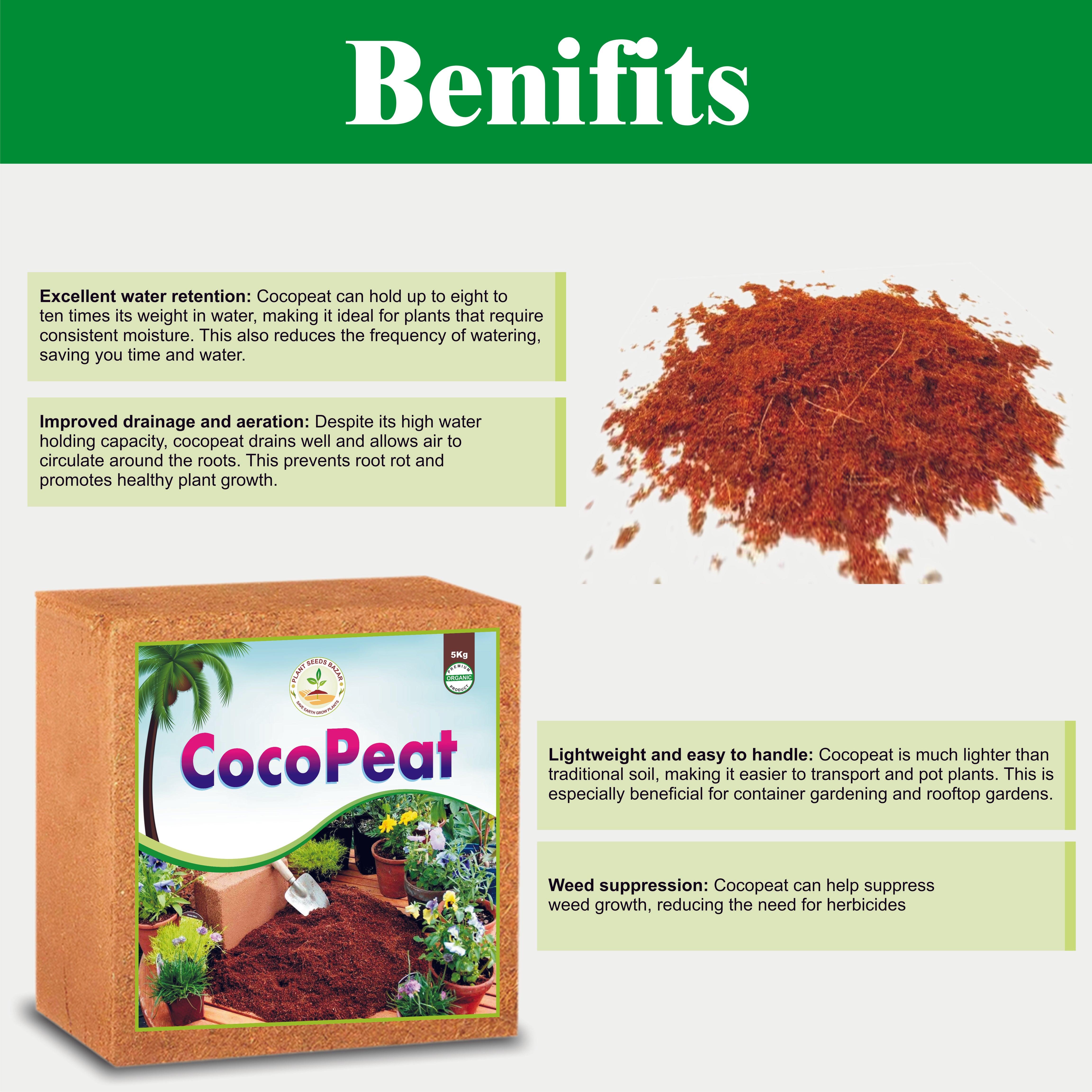 Cocopeat Block for Home Garden