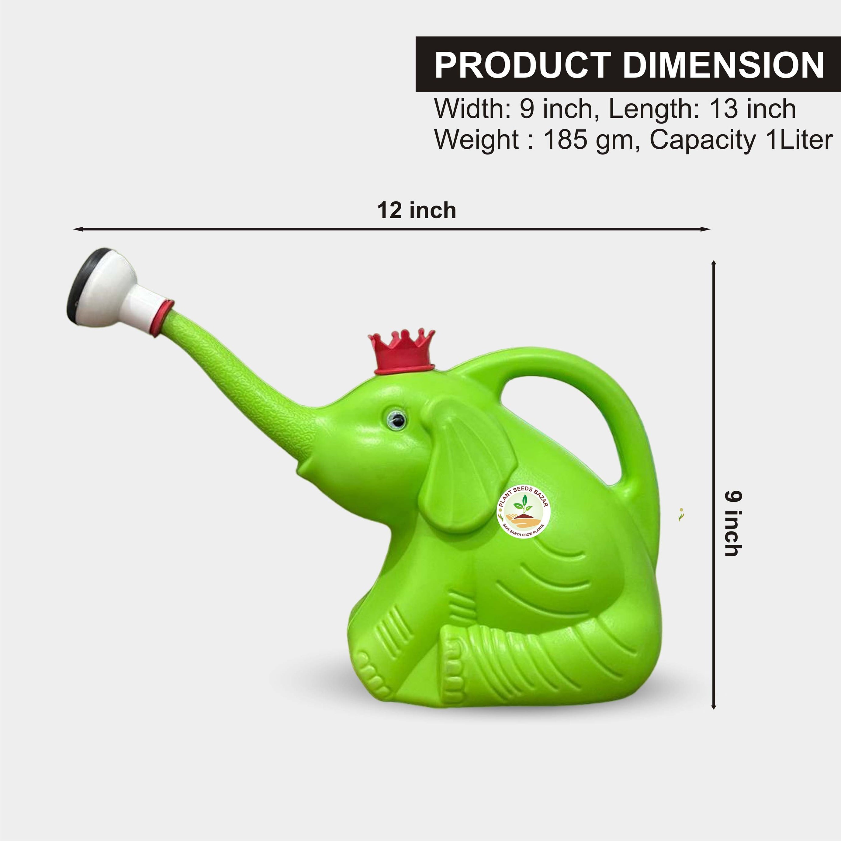 Elephant Shaped Watering Can 1 Liter