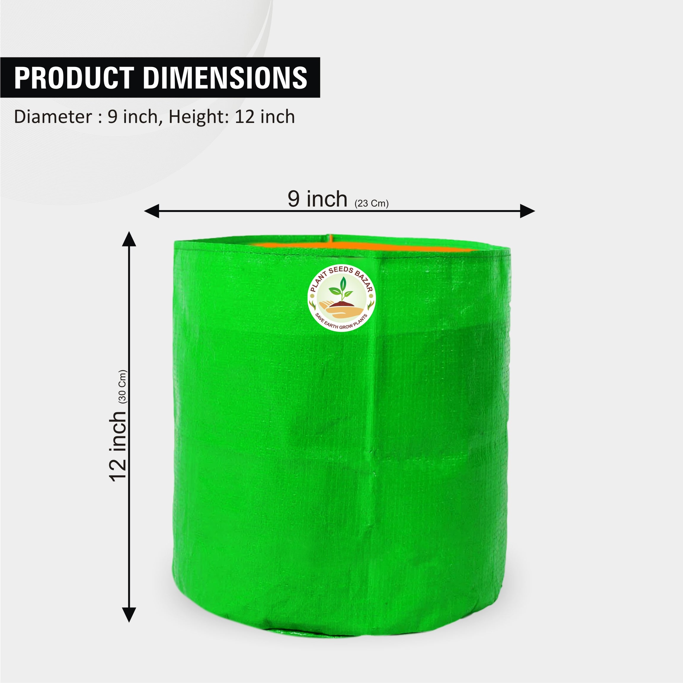 HDPE Grow Bag 9x12 Inch