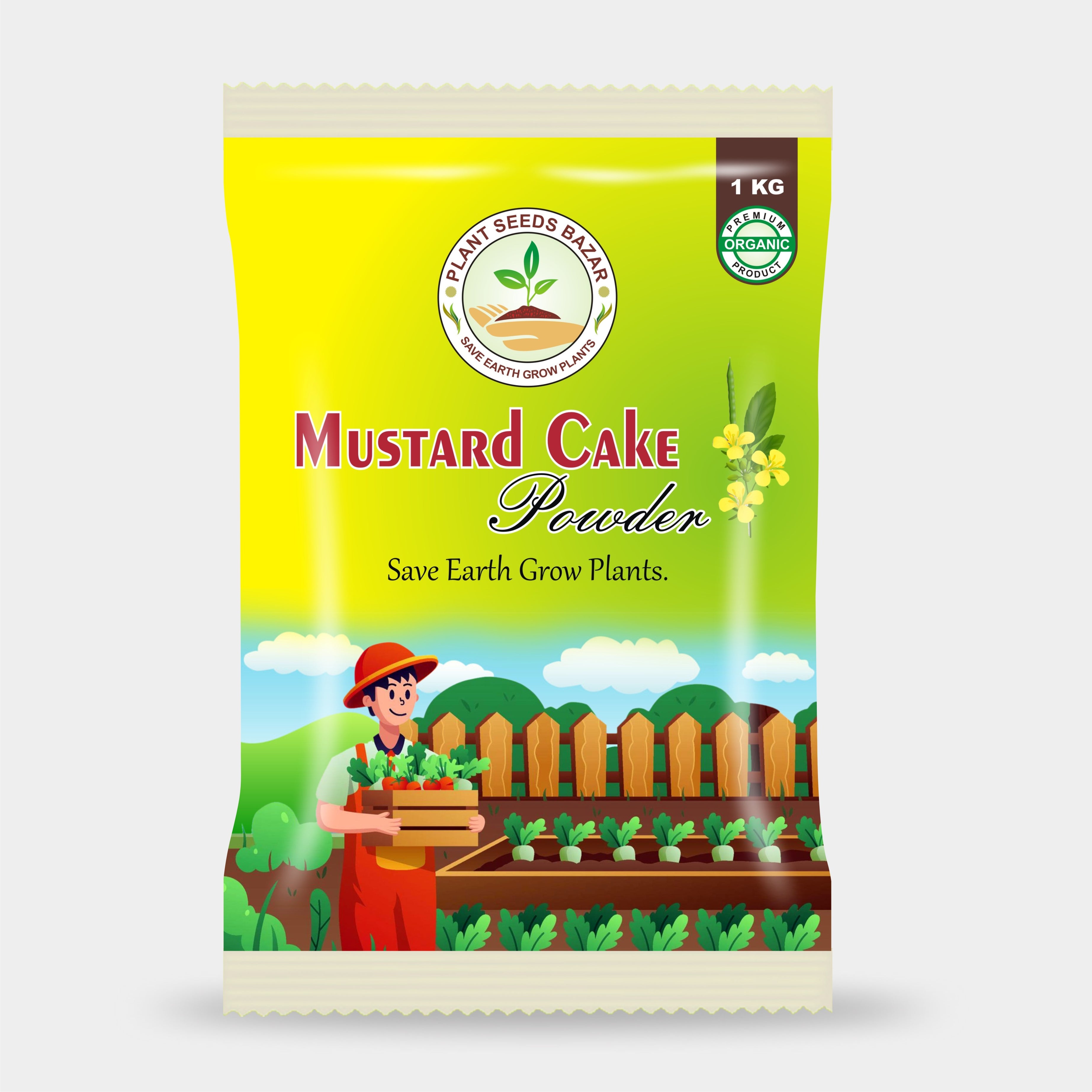 Mustard Cake Powder Fertilizer for Plants - 1KG