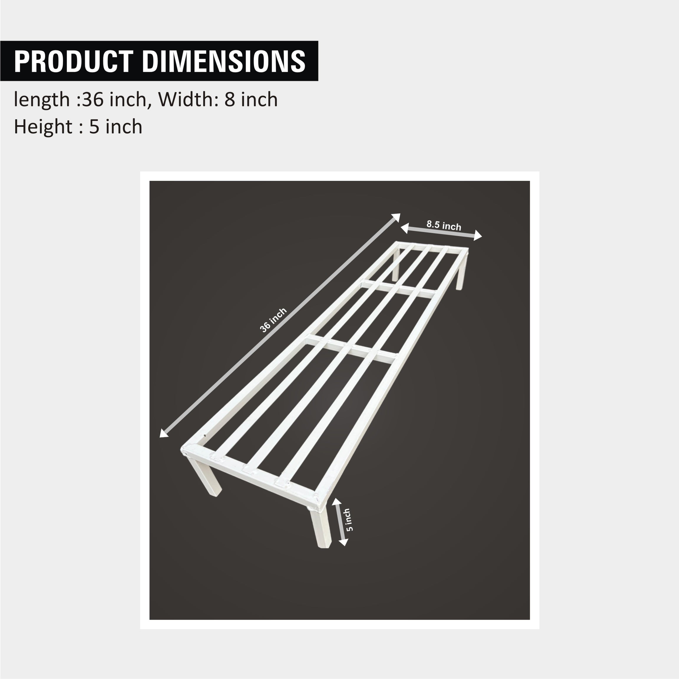 White Metal Plant/Pot Stand for Garden
